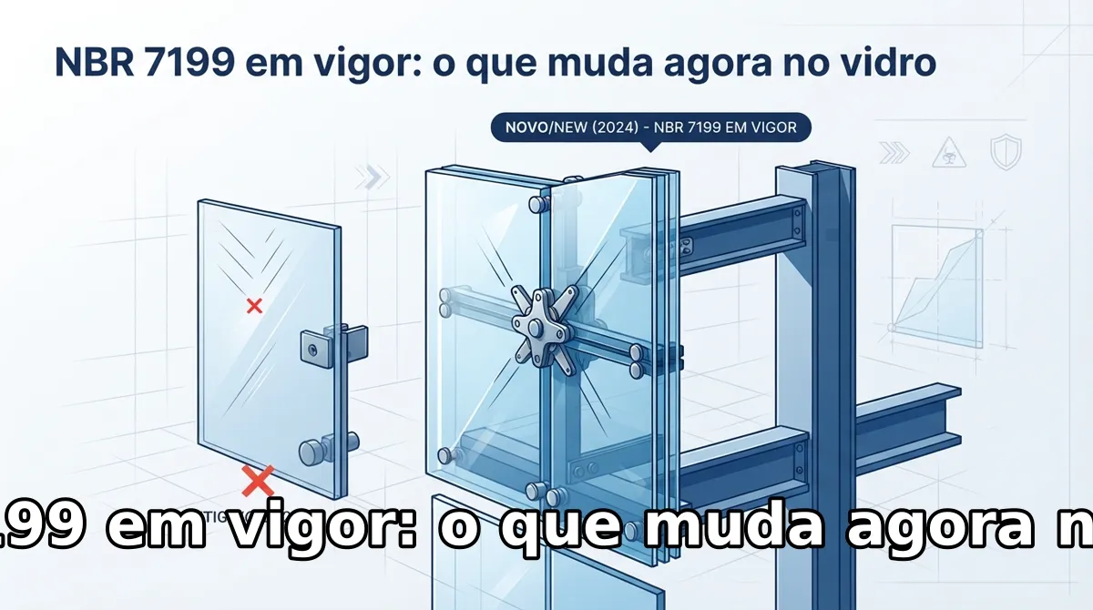 NBR 7199 em vigor: o que muda agora no vidro