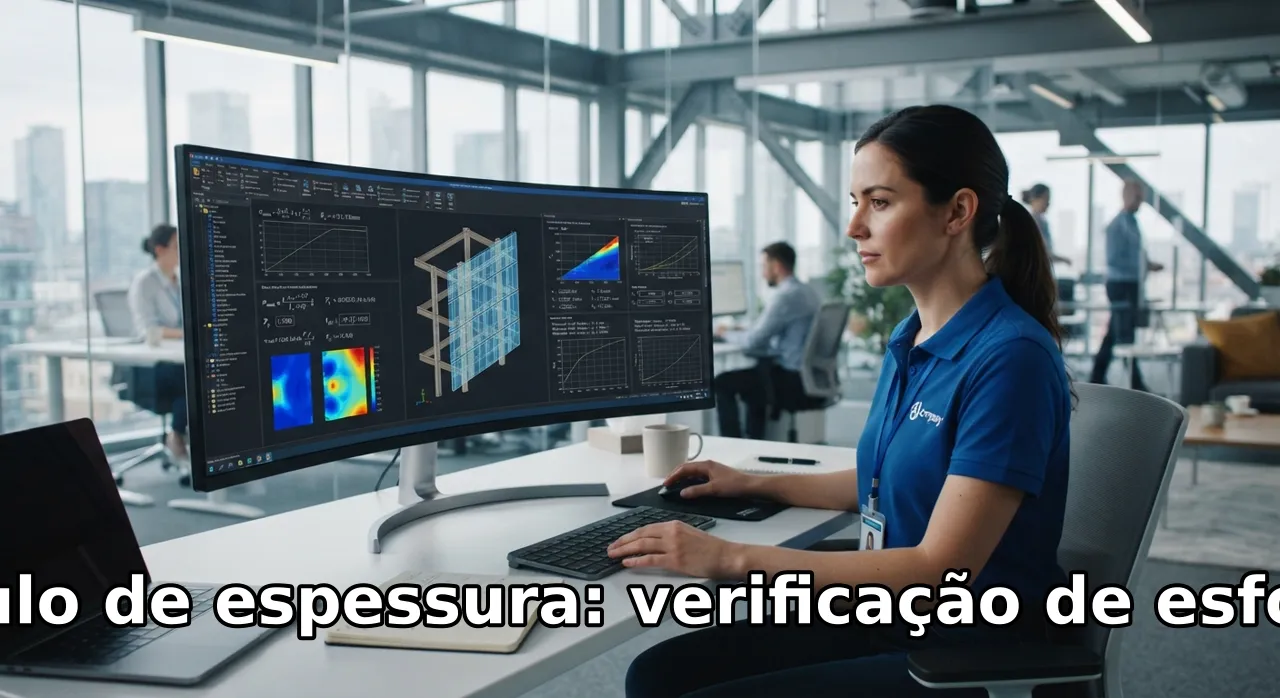A espessura do vidro não é escolhida por regra de bolso. Ela resulta da verificação de esforços, considerando dimensões