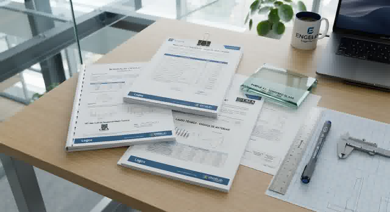 A comprovação de conformidade envolve memorial de cálculo, especificação técnica, ensaios, ART ou RRT, e plano de manute