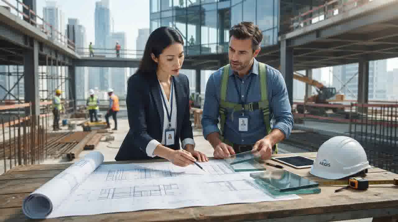 Nunca use vidro aramado em áreas de risco. Consulte sempre um engenheiro calculista para validar o projeto conforme as n